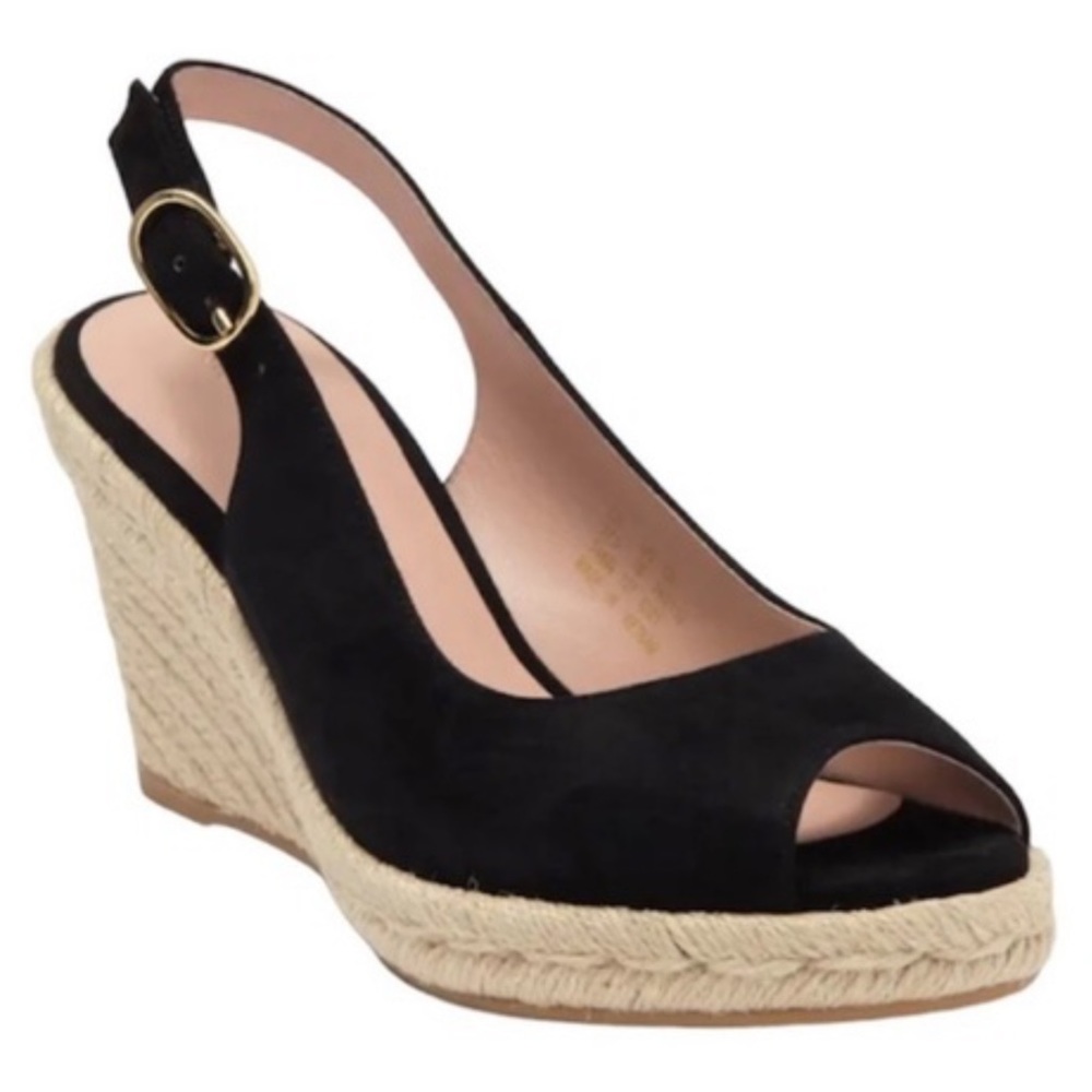 ❤️❤️ STUART WEITZMAN Jean Wedge Slingback Sandal Suede ❤️❤️new with tag